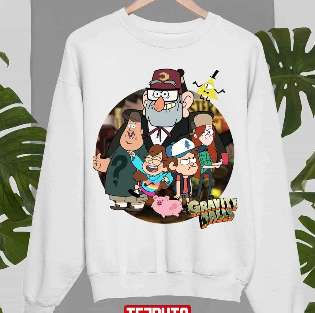Round Design All Characters Gravity Falls Unisex Sweatshirt