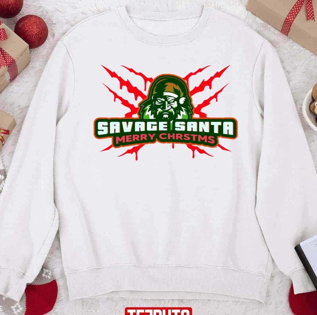 Savage Santa 2023 Christmas Unisex Sweatshirt