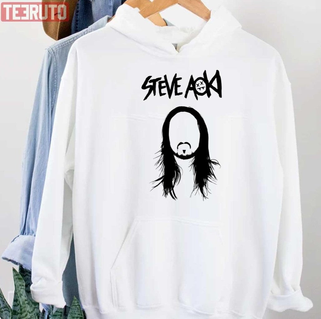 Steve Aoki Black And White Art Unisex Hoodie