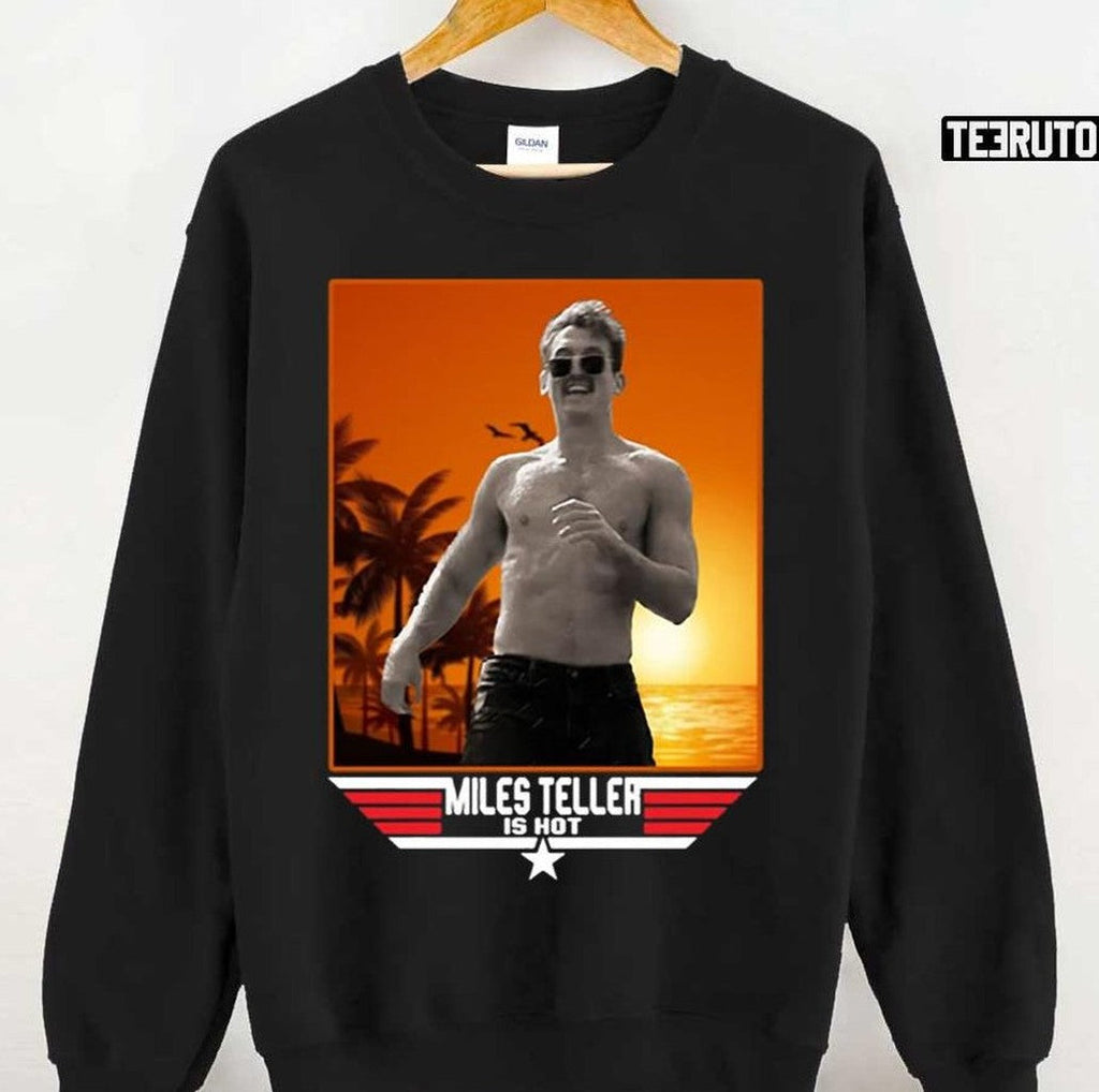 Rooster Topgun Retro Miles Teller Shirtless Unisex T-Shirt
