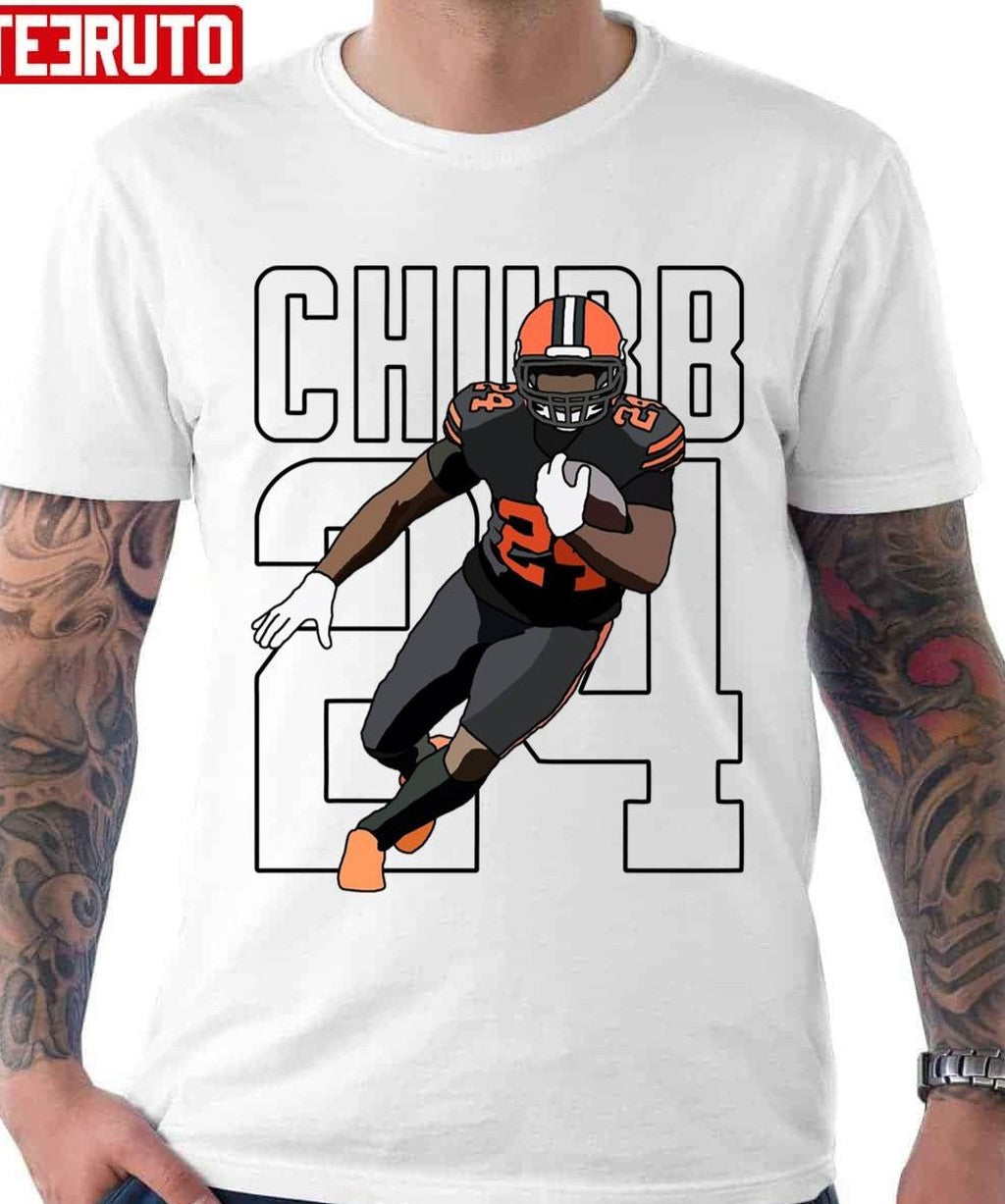 Nick Chubb American Football Number 24 Graphic Unisex T-shirt