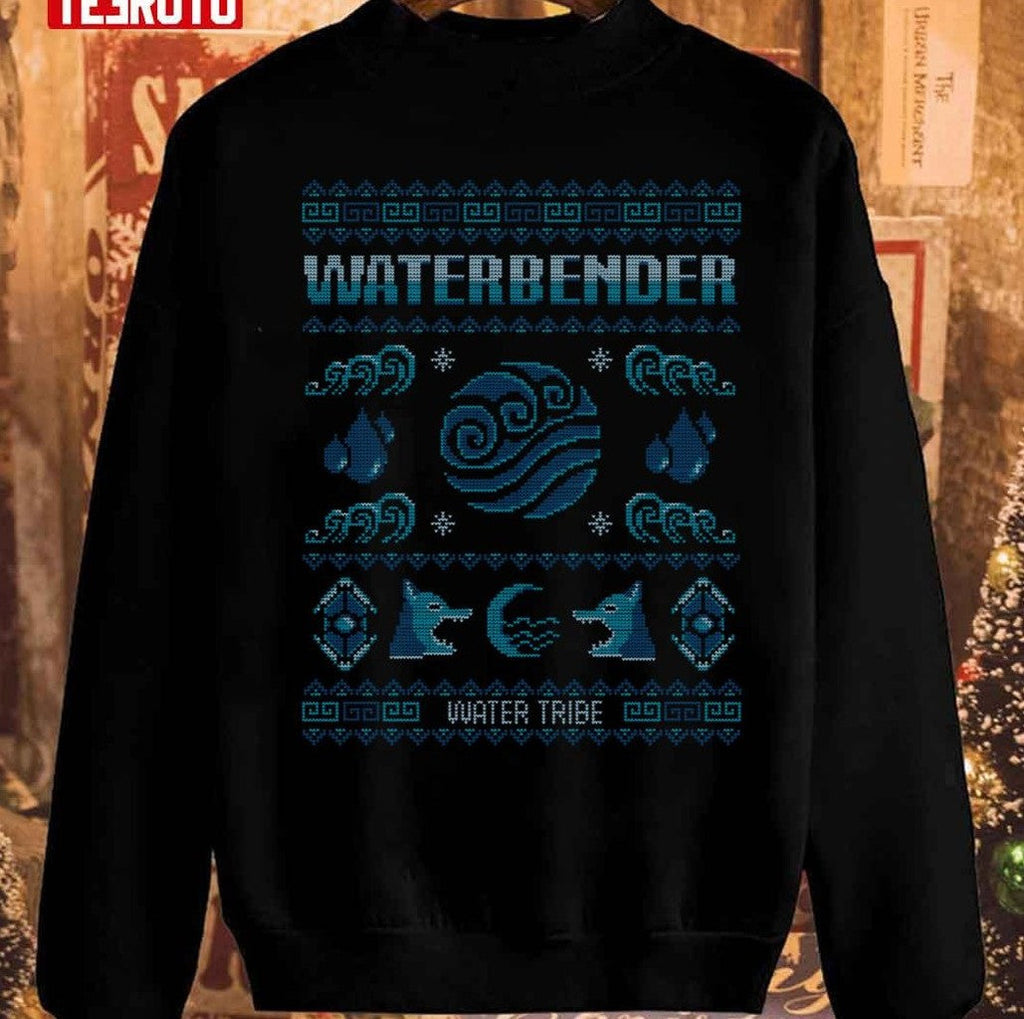 Avatar Waterbending Katara Christmas Korra Water Sweatshirt