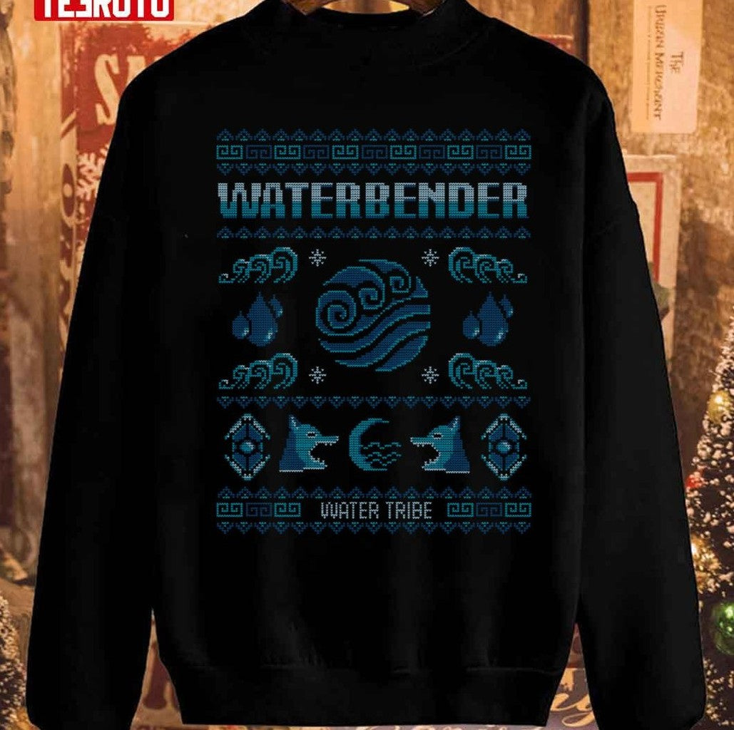 Avatar Waterbending Katara Christmas Korra Water Sweatshirt