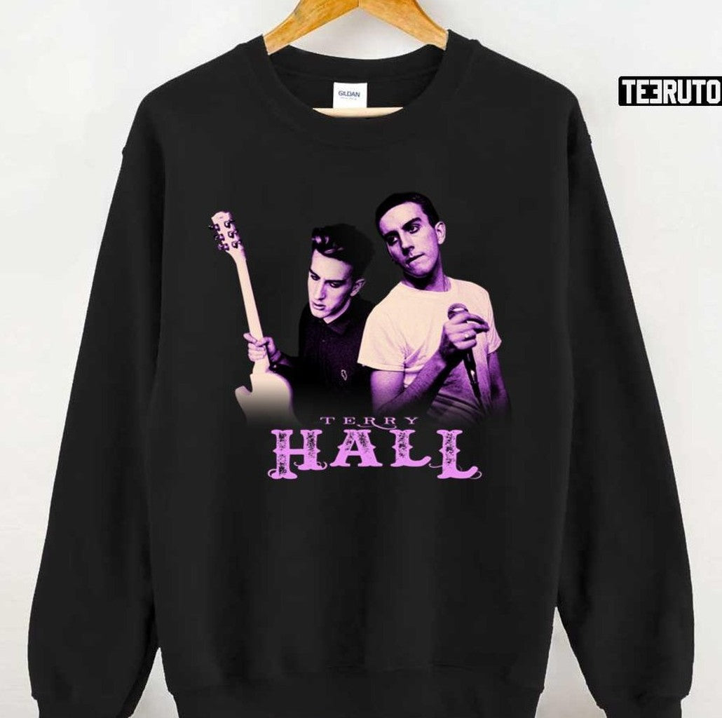 Terry Hall Black &amp; Purple Art The Specials Band Unisex T-Shirt