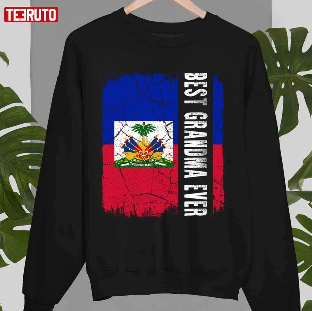 Best Haitian Grandma Ever Haiti Flag Mother's Day Unisex T-Shirt