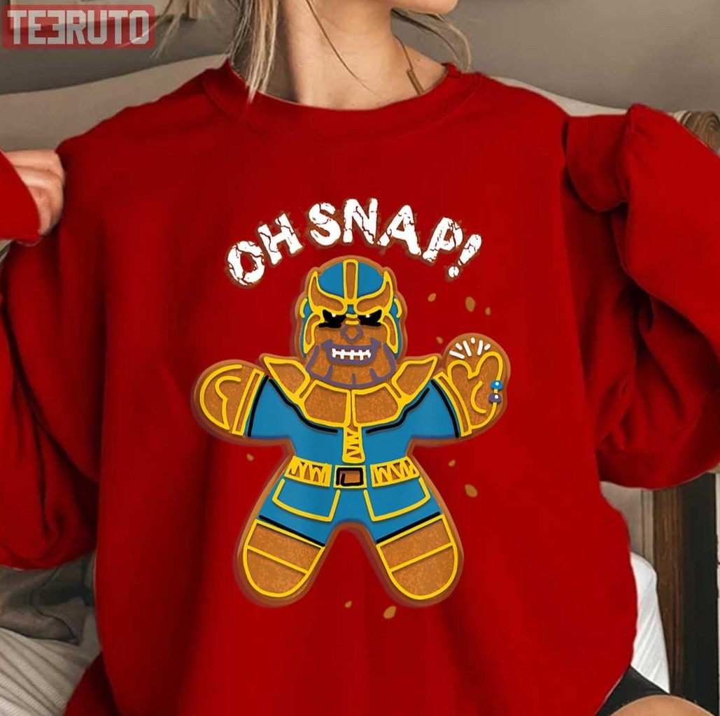 Thano Gingerbread Oh Snap Christmas Unisex Sweatshirt