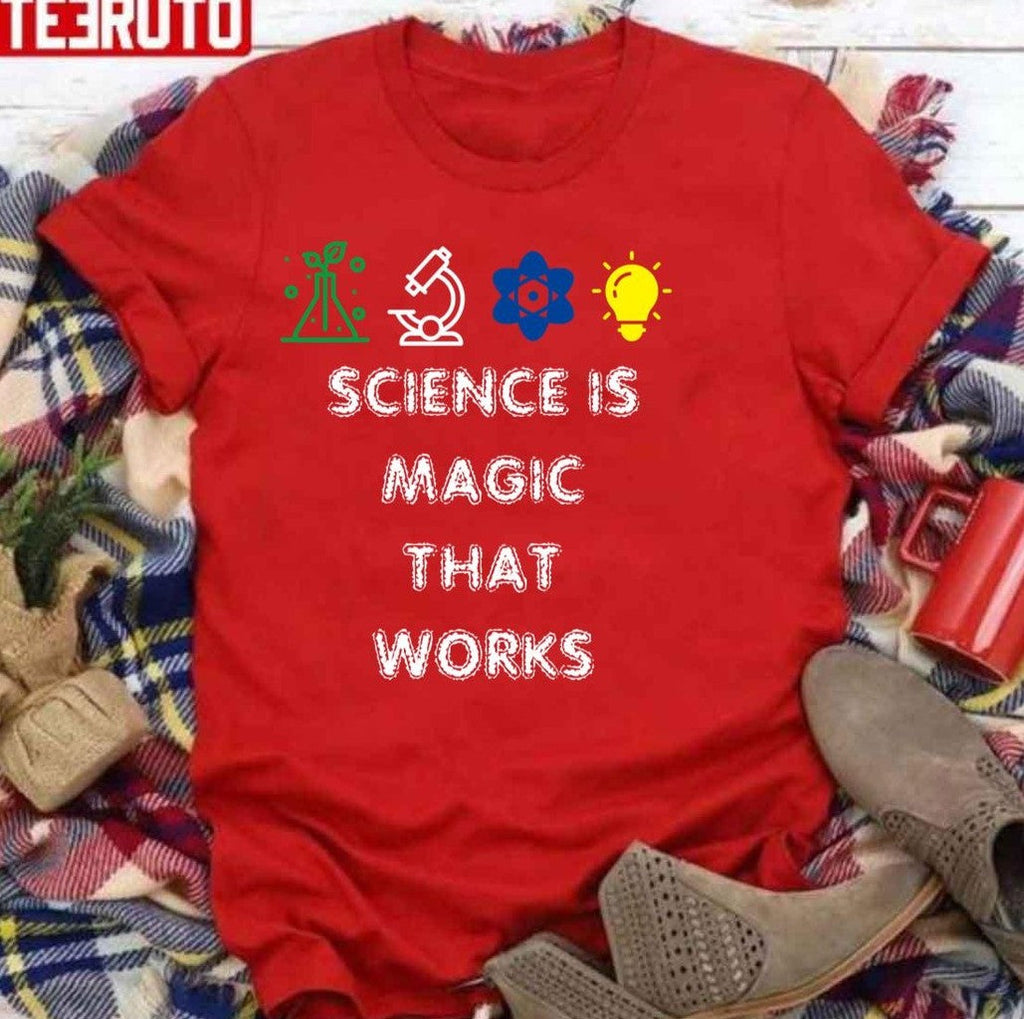 Science Is Magic That Works Sciencescience March Vintage National Science Day T- Unisex Sweatshirt