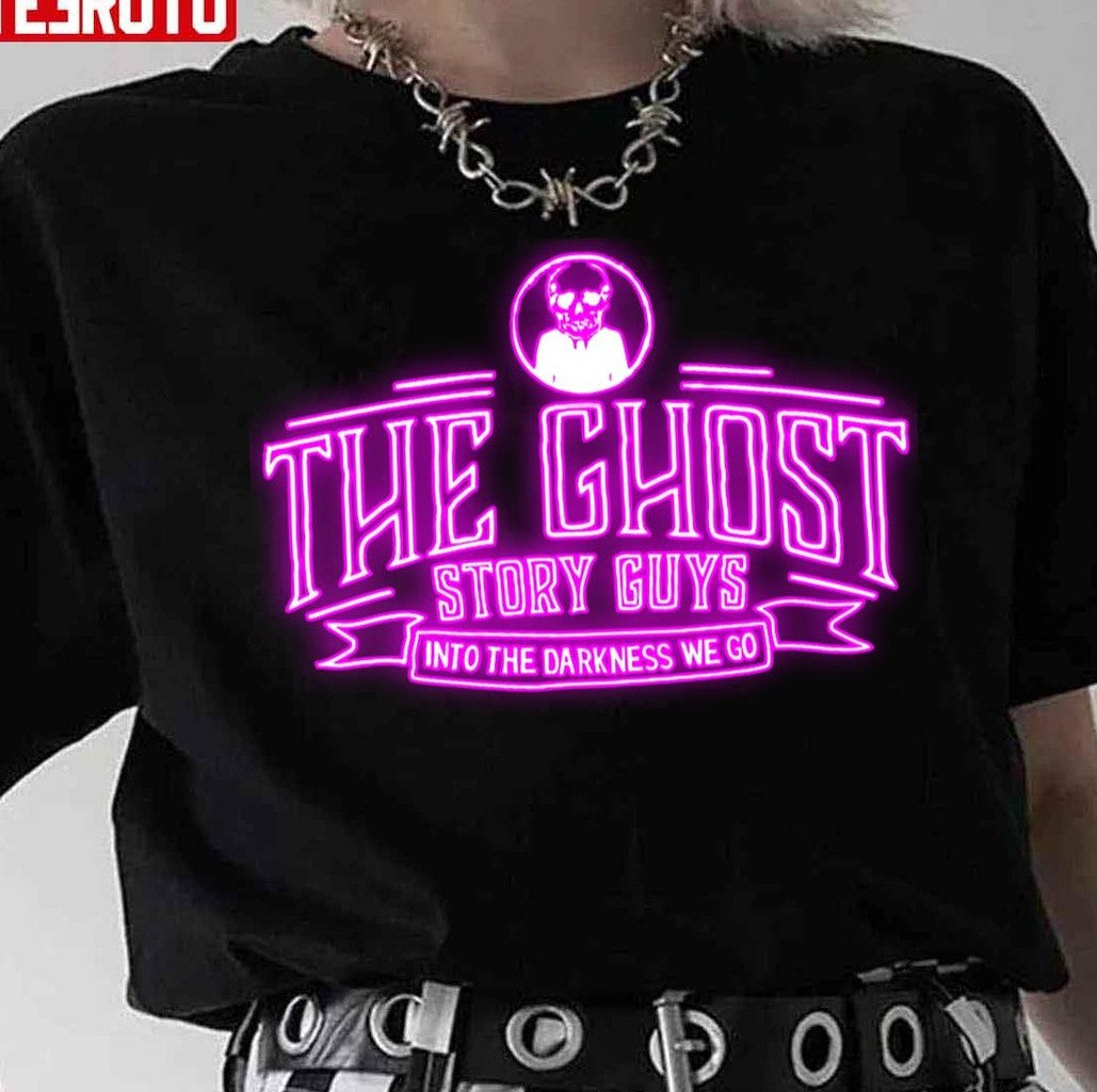 Pink Neon Ghost Story Guys Logo Unisex T-Shirt