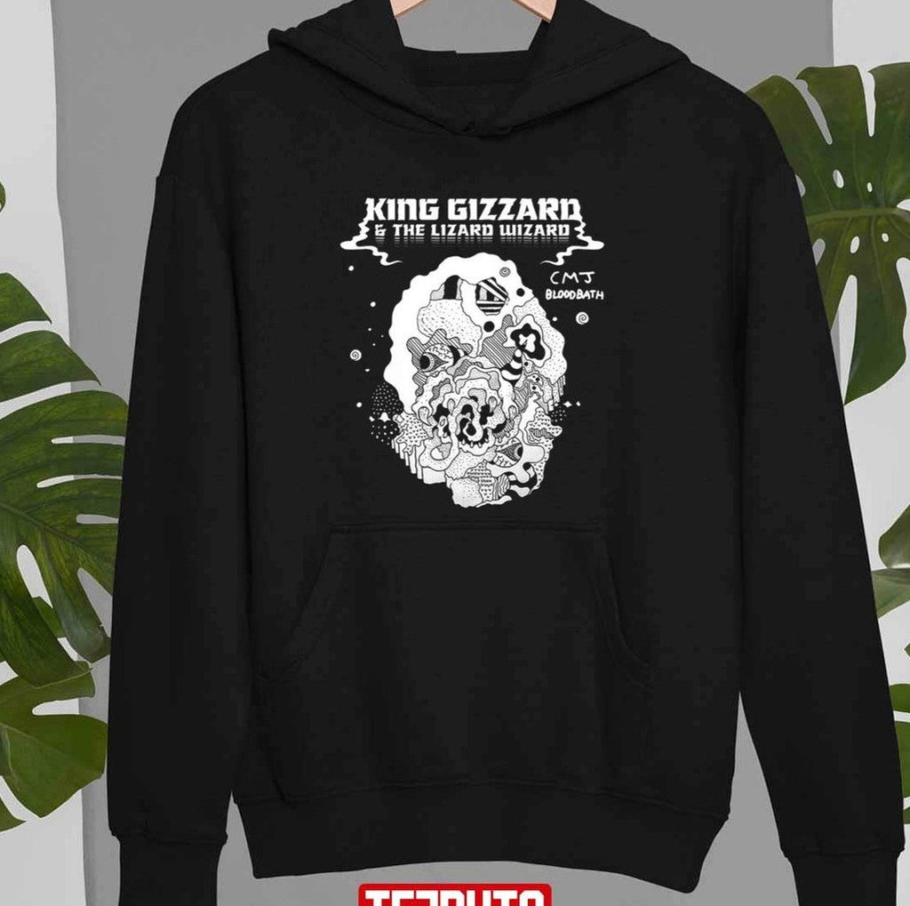 Black And White Artwork King Gizzard And Lizard Wizard Unisex T-Shirt