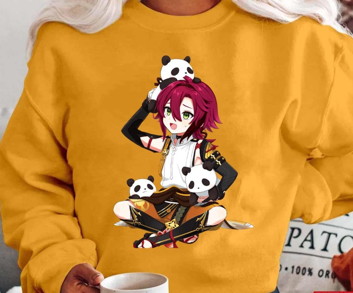 Playing With Panda Shikanoin Heizou Genshin Impact Unisex T-Shirt