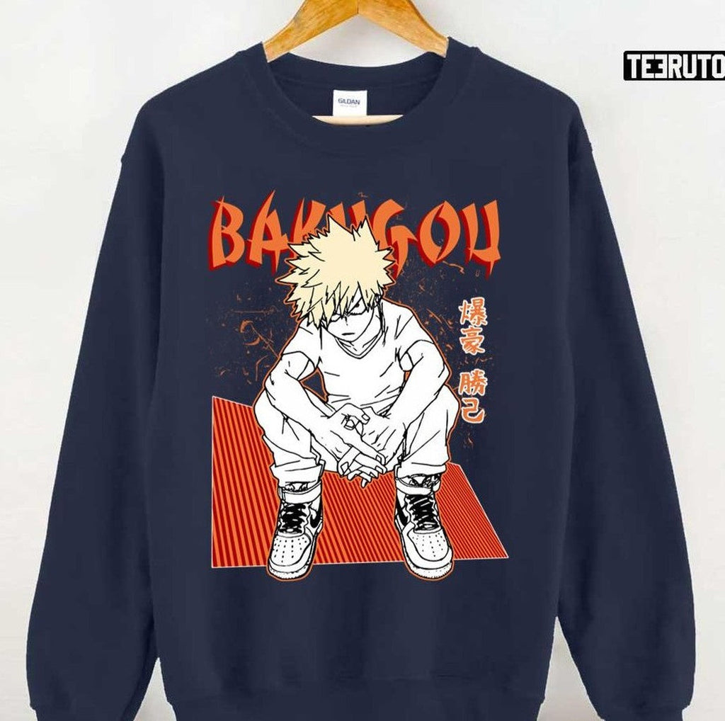 Scary Face Katsuki Bakugou My Hero Academia Unisex Sweatshirt