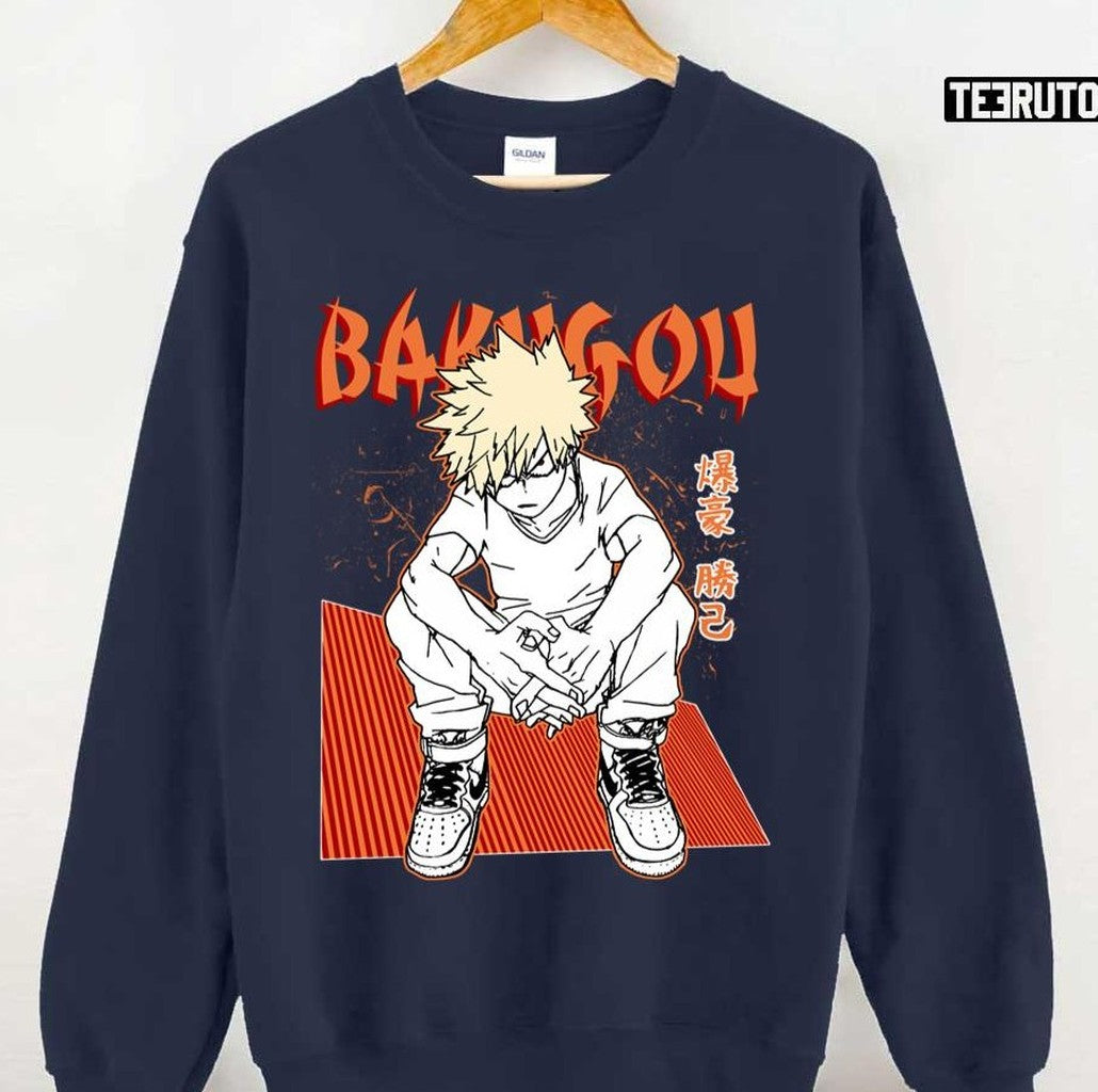 Scary Face Katsuki Bakugou My Hero Academia Unisex Sweatshirt