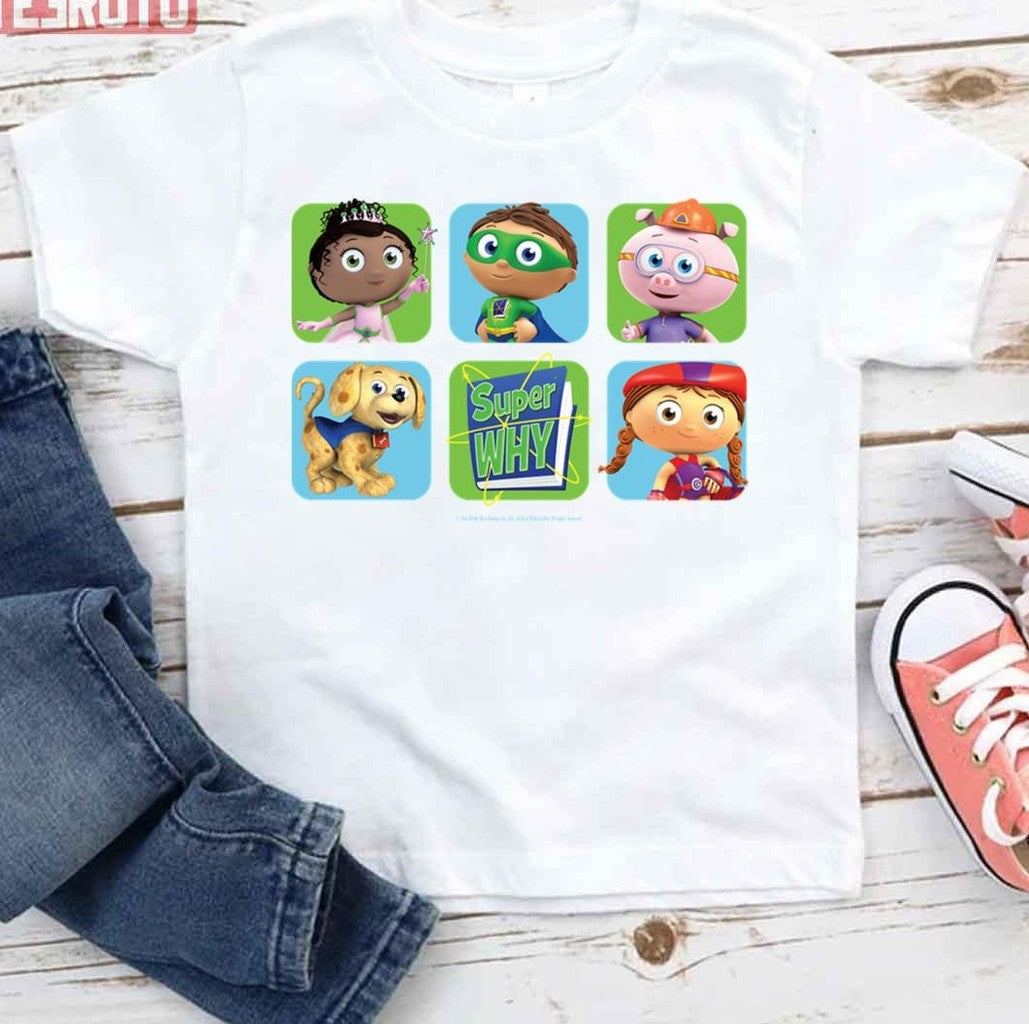 Super Heroes Super Why Unisex T-Shirt