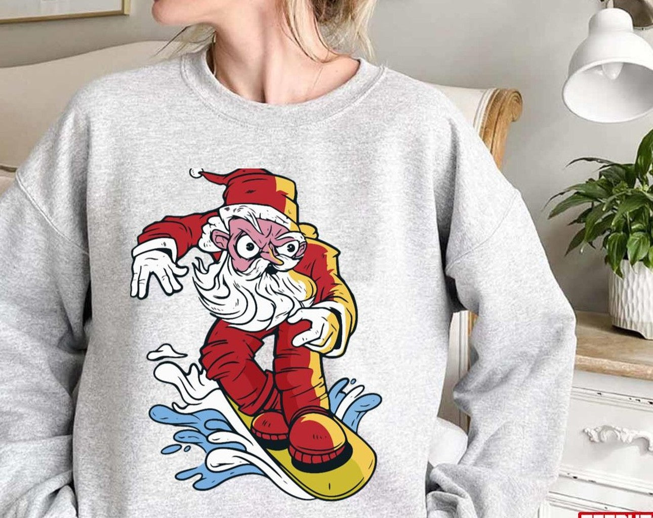 Snowboarding Christmas Unisex Sweatshirt