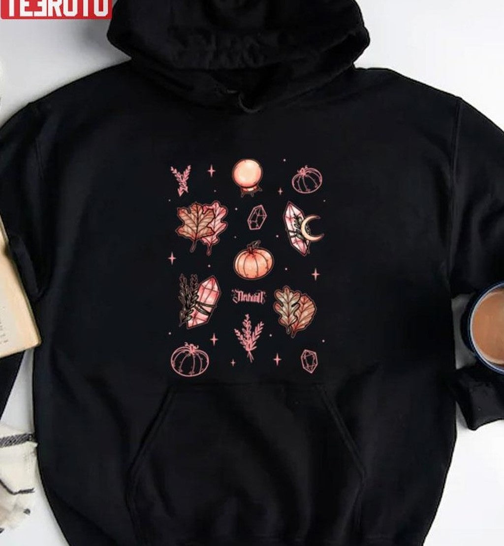 Autumn Magic Dark Halloween Pumpkin Unisex Sweatshirt