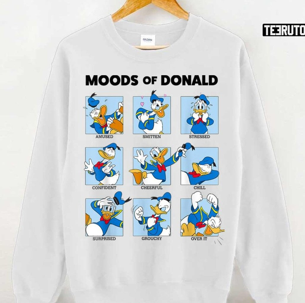 Moods Of Donald Duck Box Unisex Sweatshirt
