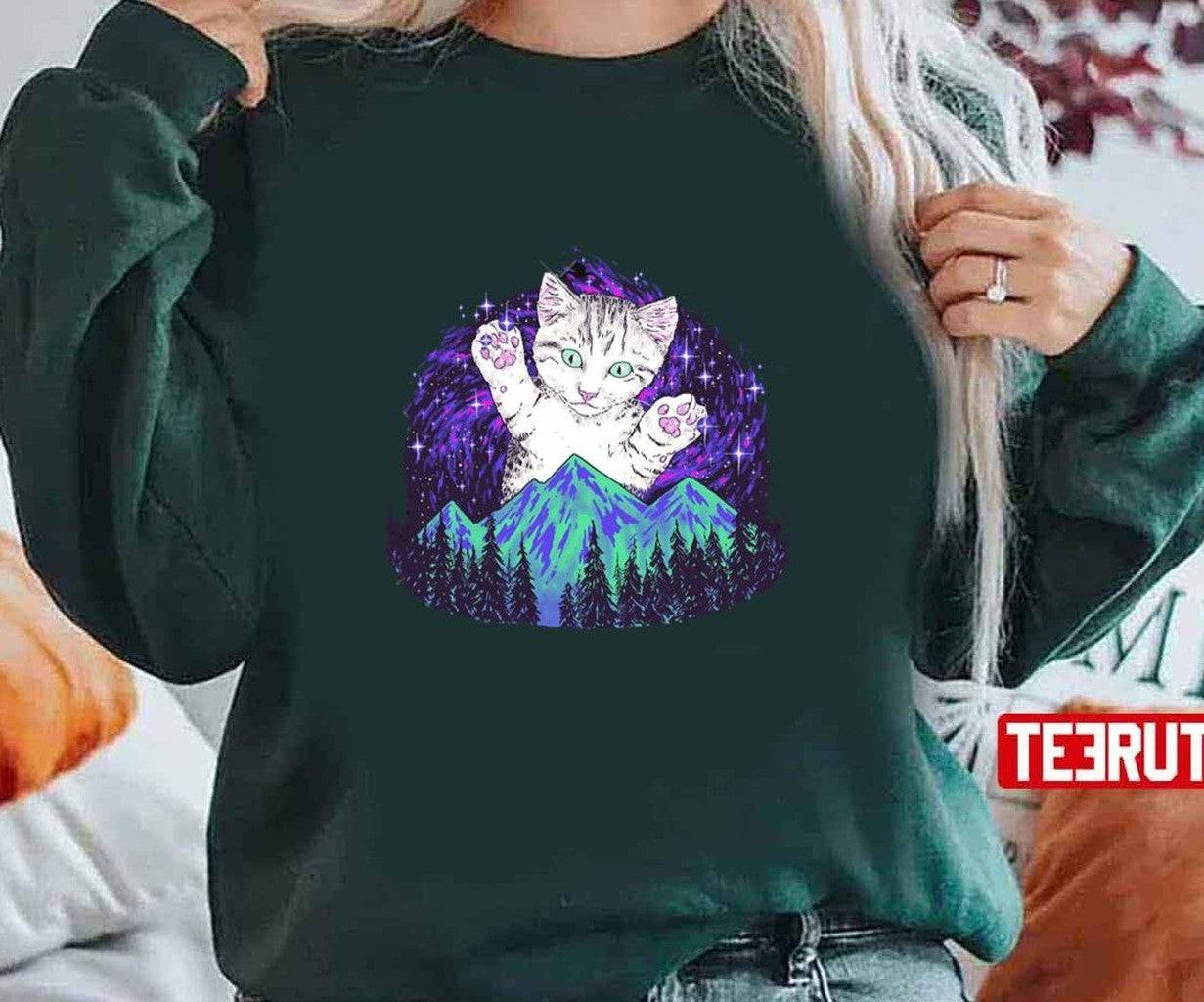 Aurora Meowealis Unisex T-Shirt