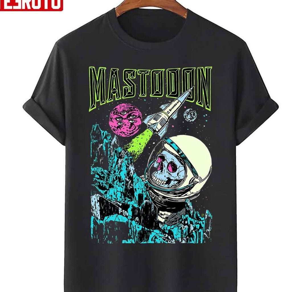Skeleton In Space Mastodon Unisex T-Shirt