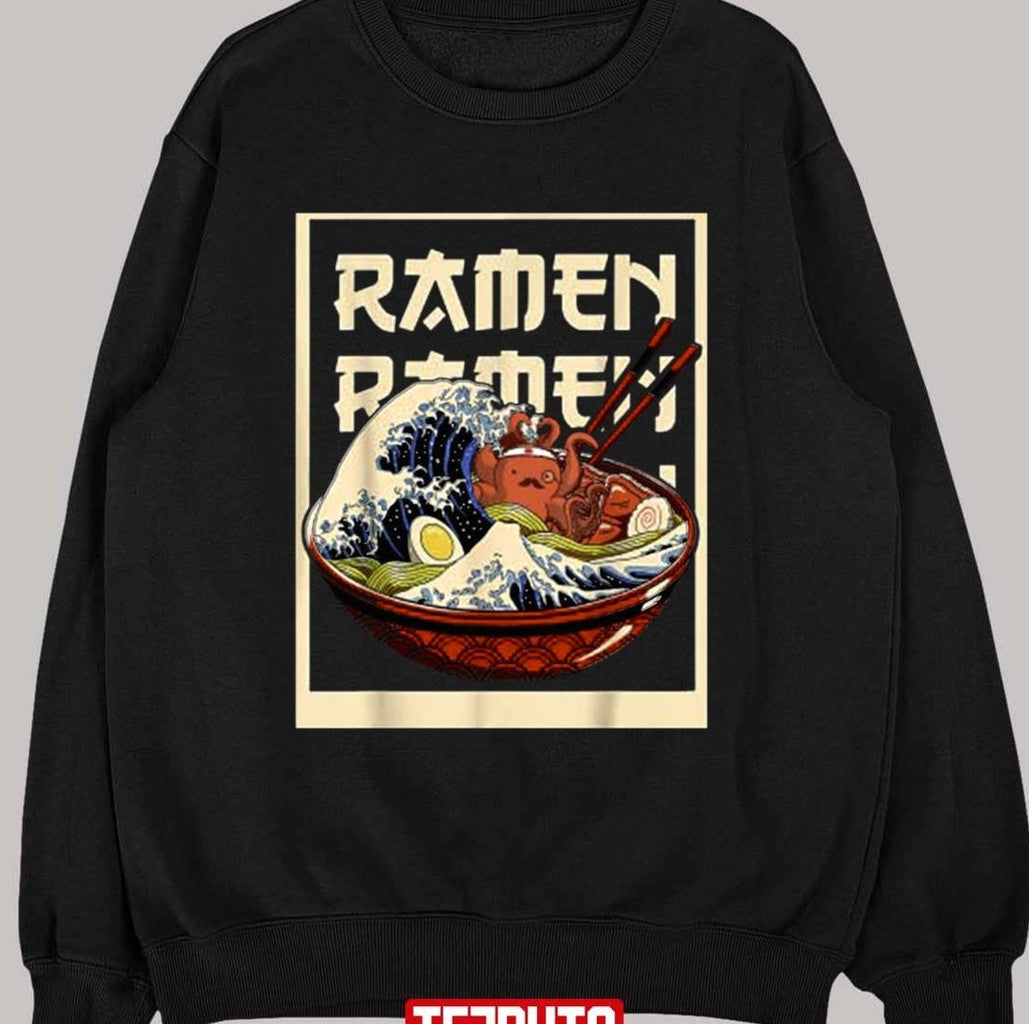 Shrimp Ramen Japanese Cute Kawaii Anime Unisex T-Shirt