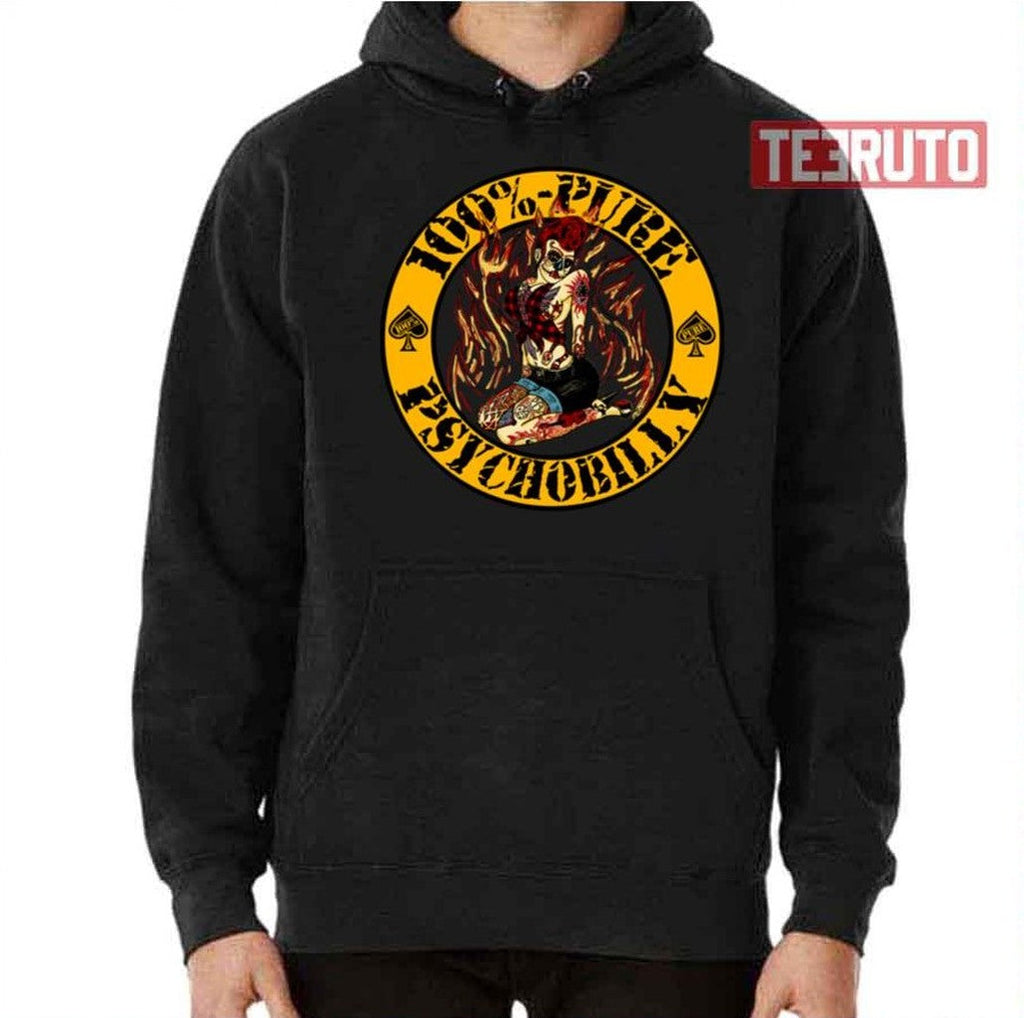 Psychobilly Girl Yellow Unisex T-Shirt