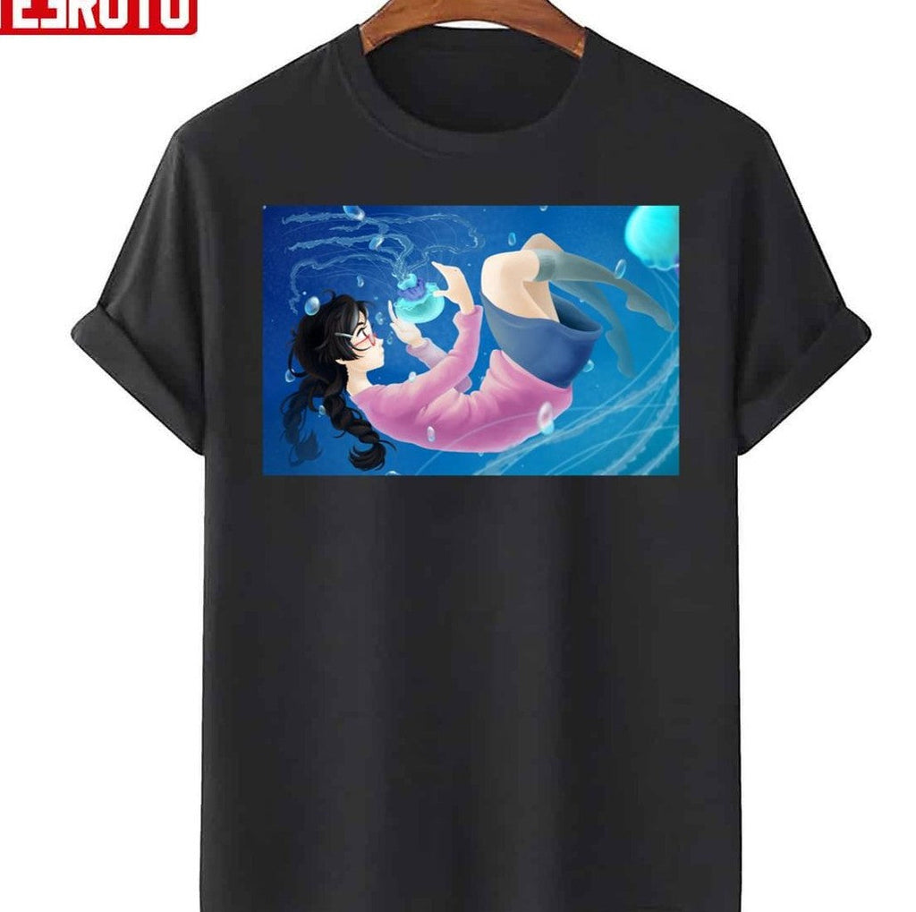 Princess Jellyfish Under The Ocean Unisex T-Shirt