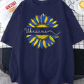 Sunflower On The Ukrainian Unisex T-Shirt