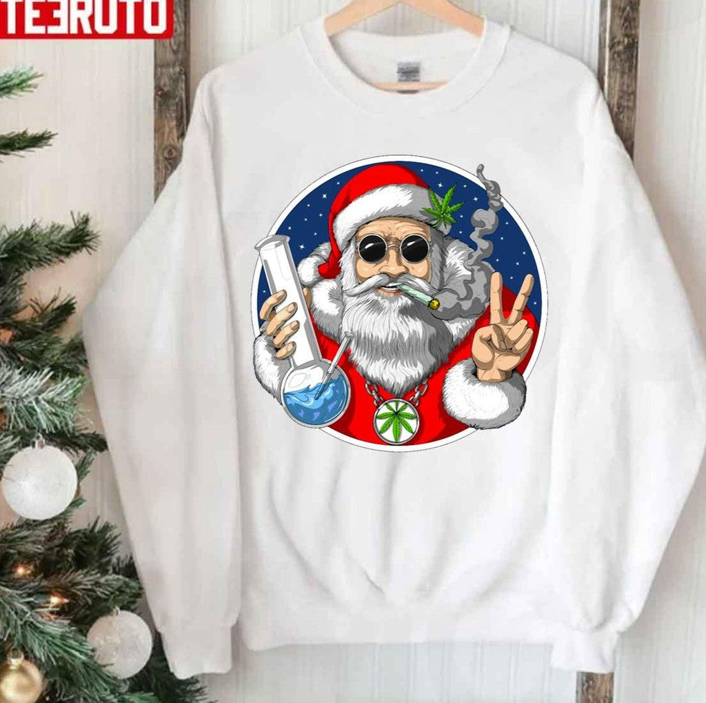 Santa Smoking Weed Unisex Sweatshirt
