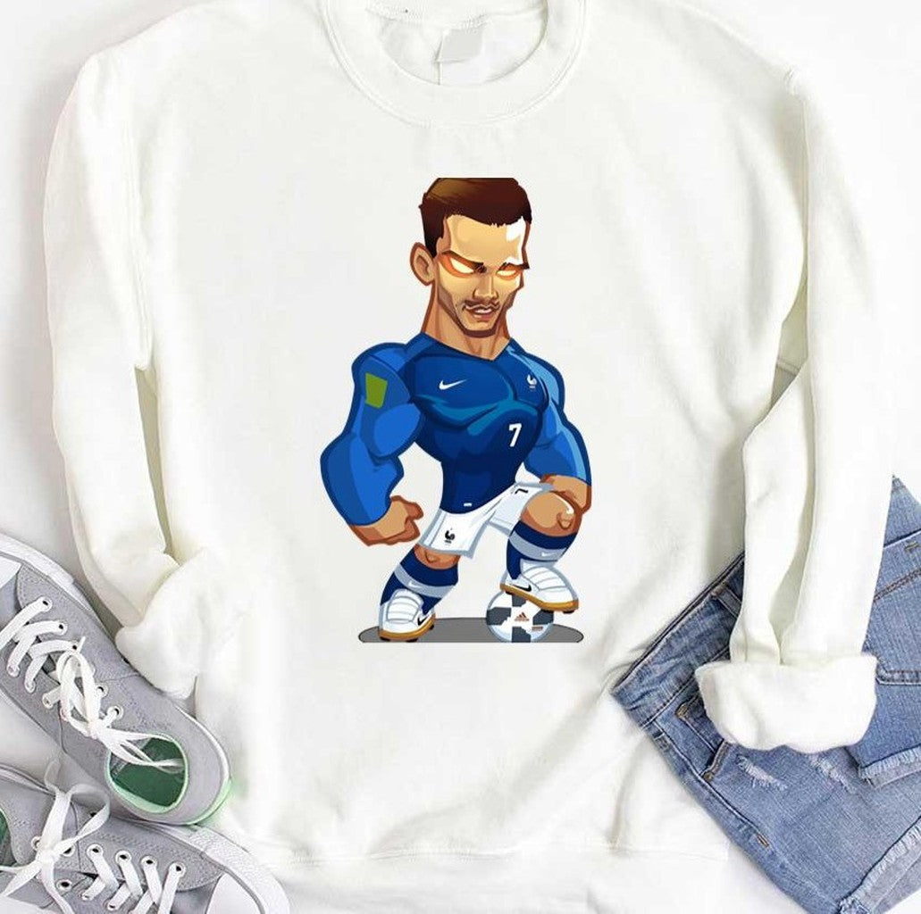 Antoine Griezmann Stepping On A Ball Chibi Design Unisex T-Shirt