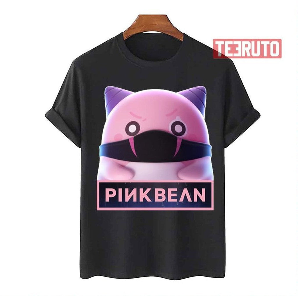 Pink Bean Maplestory Black Mask Graphic Unisex T-Shirt