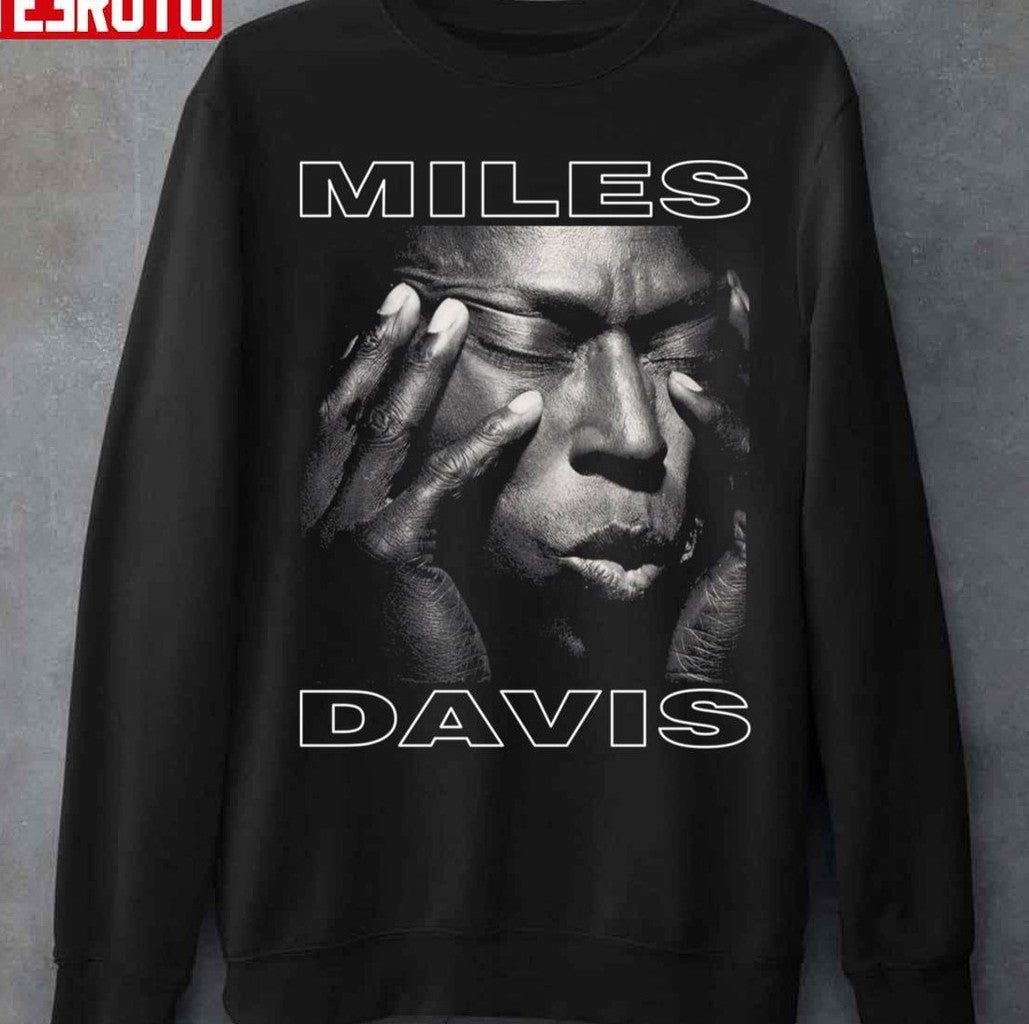 Black And White Design Miles Davis Unisex Hoodie