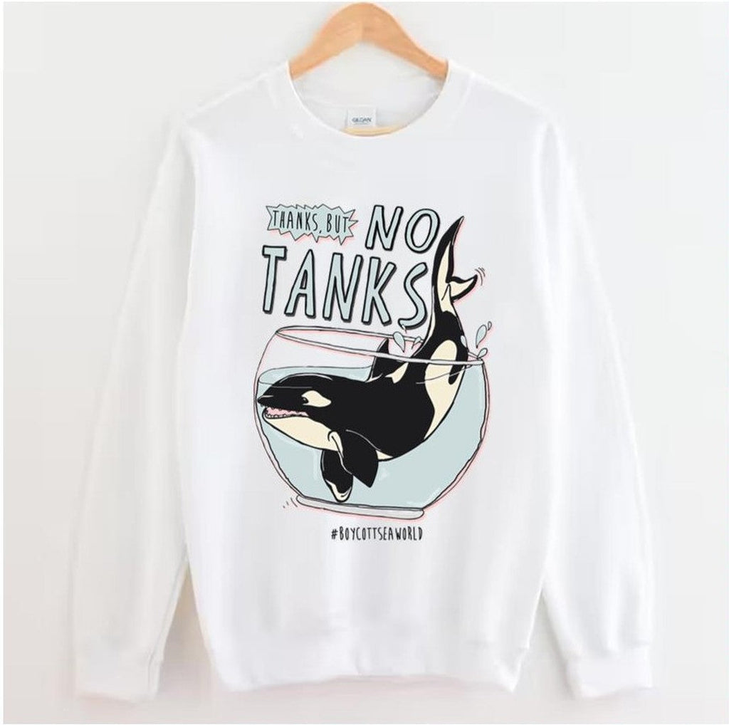 Seaworld No Tanks Orcas Unisex Hoodie