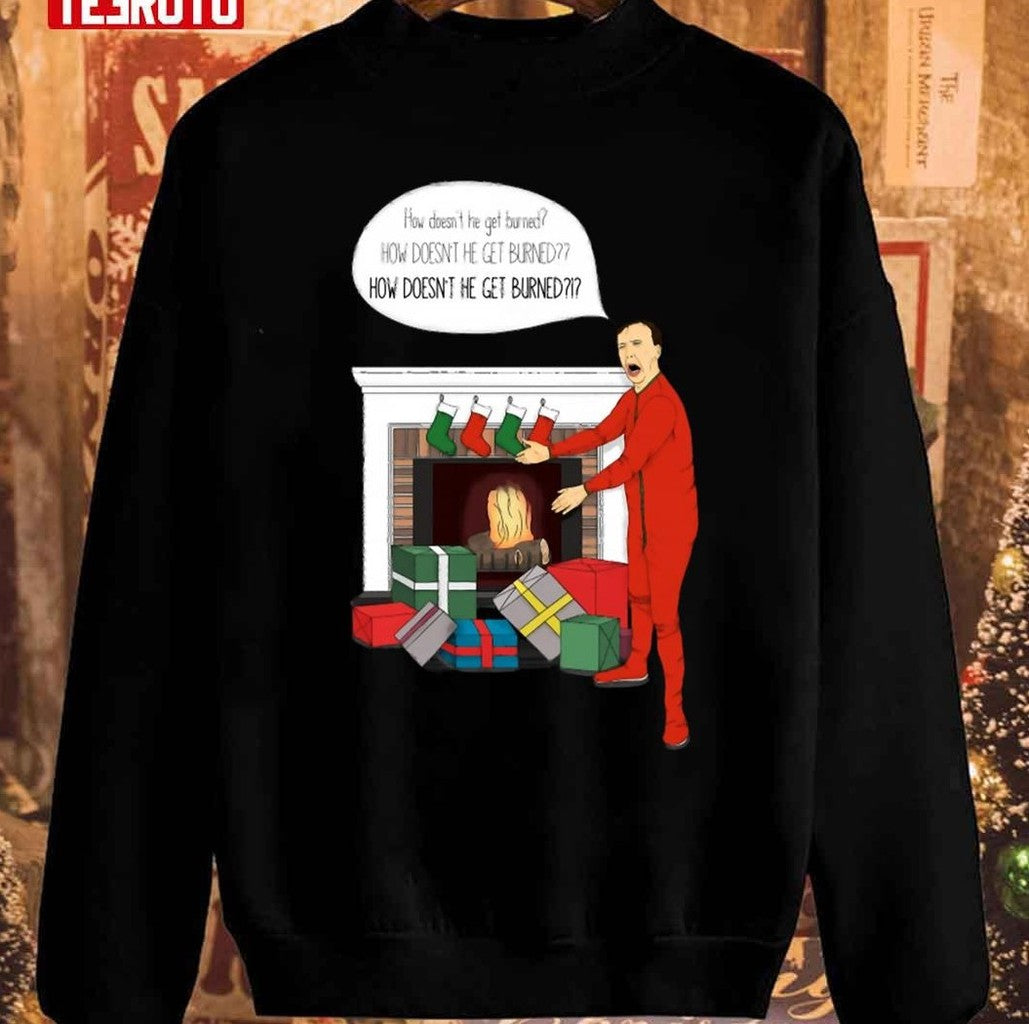Nick Cage Christmas Freakout Unisex Sweatshirt