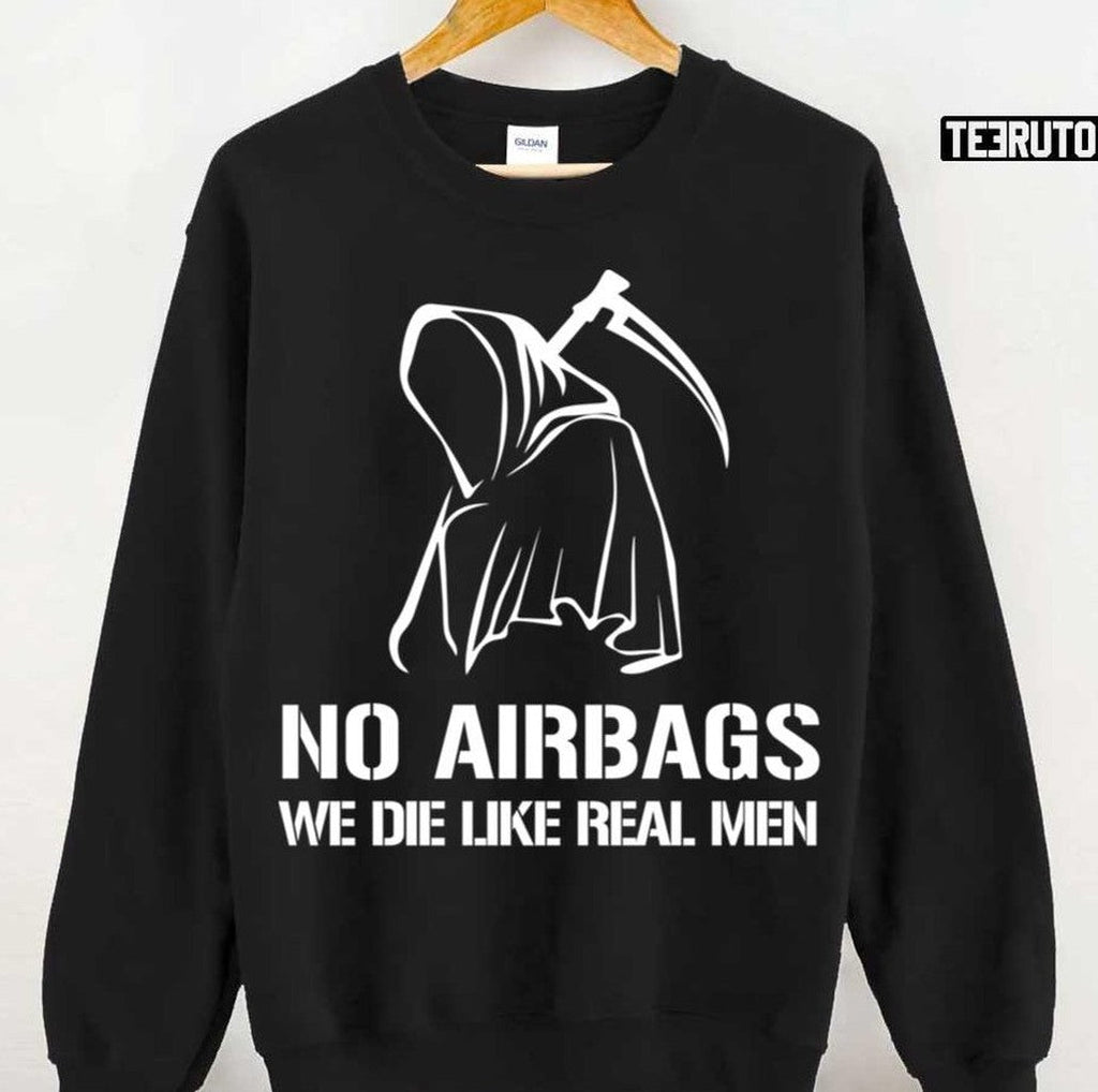 No Air We Die Like Real Men Grim Reaper Unisex Sweatshirt