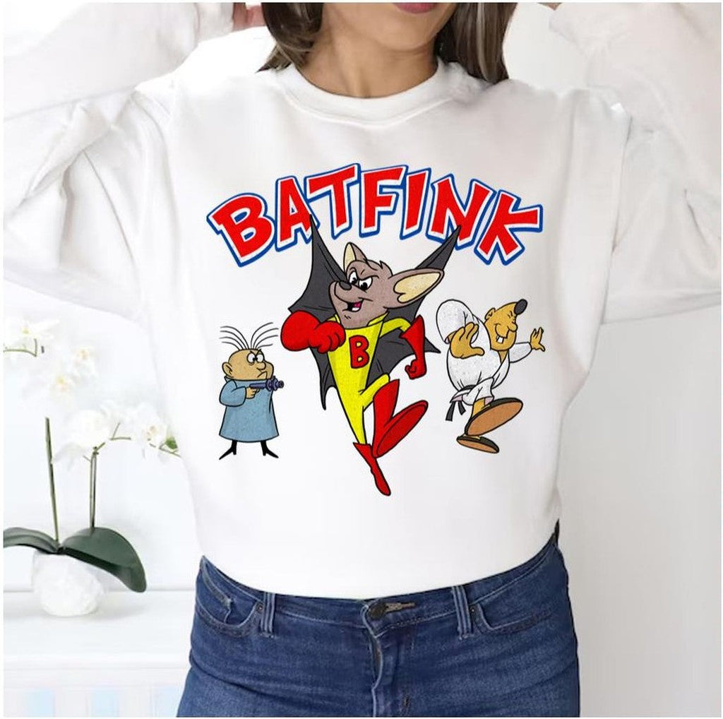 Batfink The Bat Superhero 60s Cartoon Character Unisex Sweatshirt