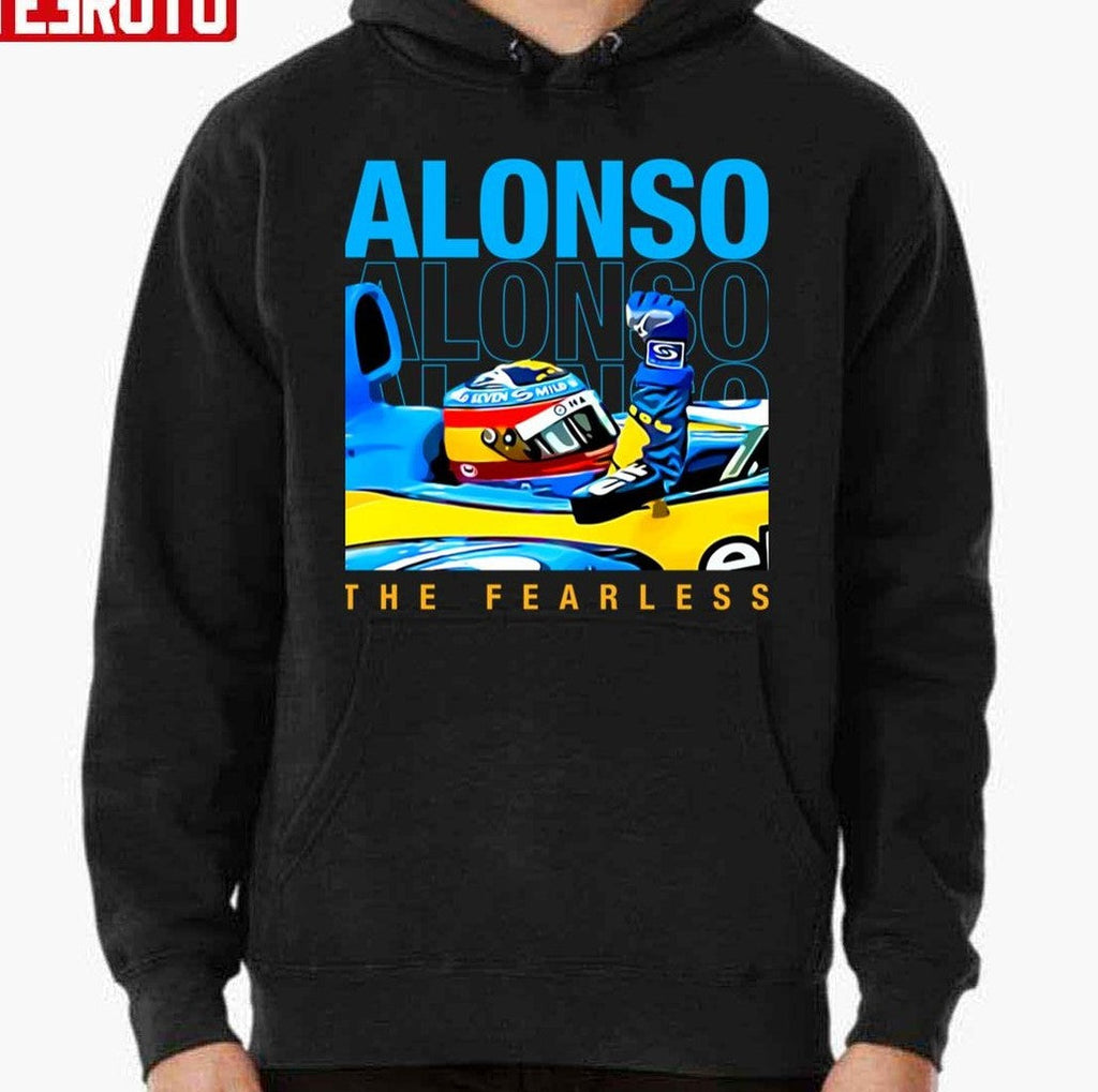 The Fearless Fernando Alonso Helmet F1 Champion 2005 2006 Unisex Hoodie
