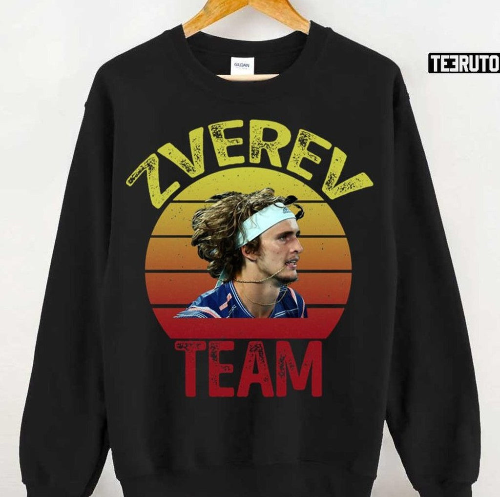 Team Sunset Design Tennis Alexander Zverev Unisex Hoodie