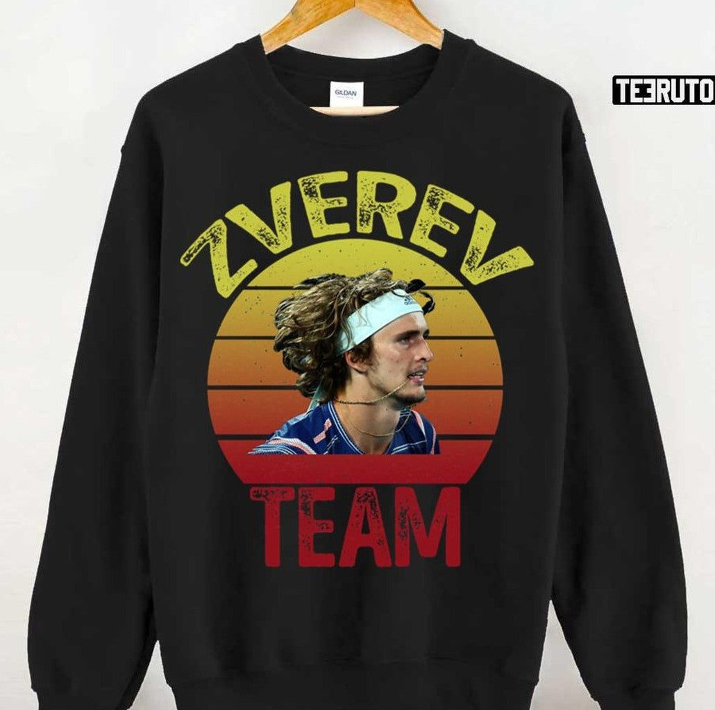 Team Sunset Design Tennis Alexander Zverev Unisex Hoodie