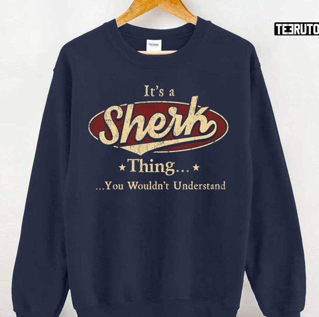 Sherk Last Name Sherk Family Name Crest Unisex T-Shirt