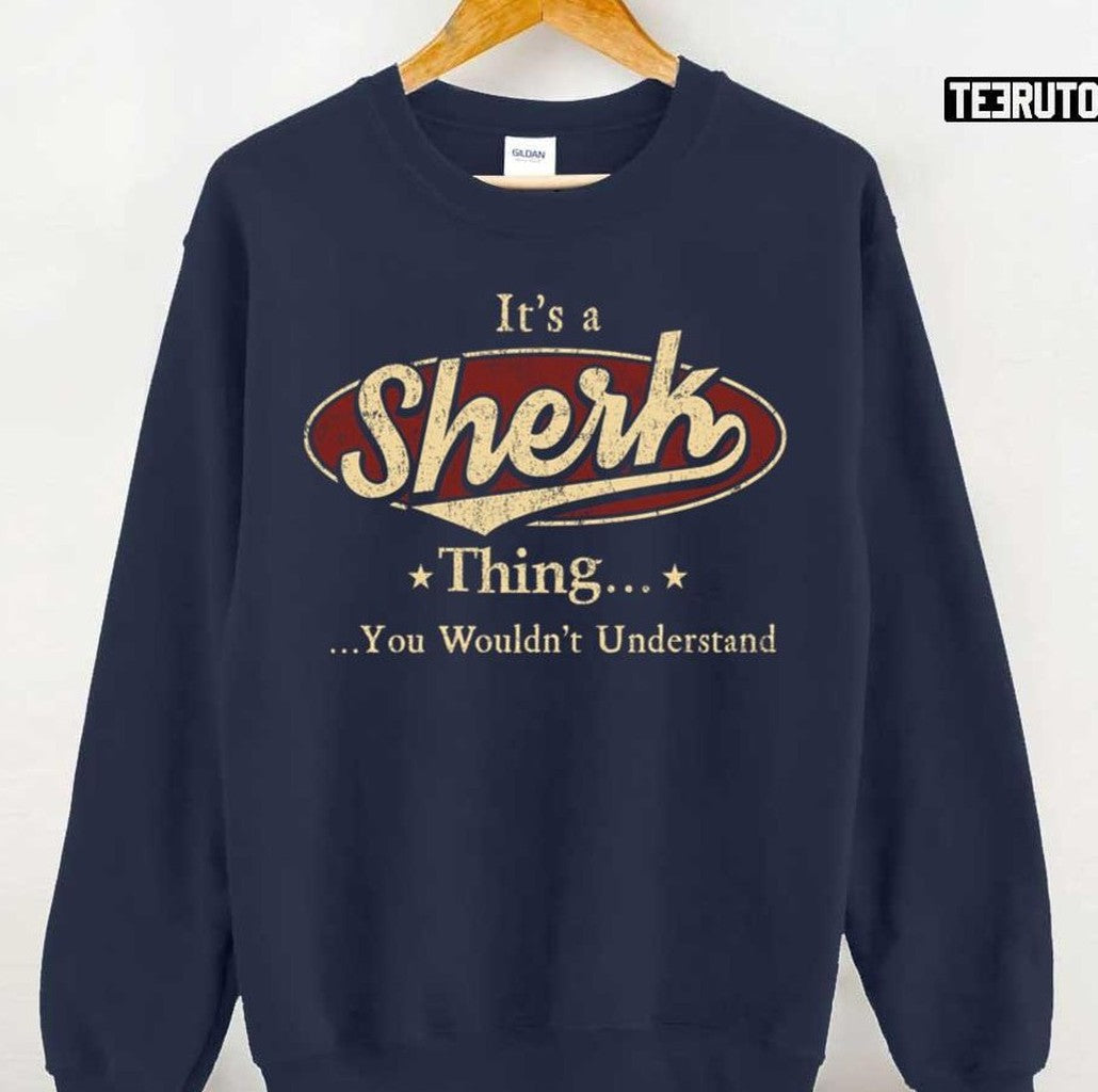 Sherk Last Name Sherk Family Name Crest Unisex T-Shirt