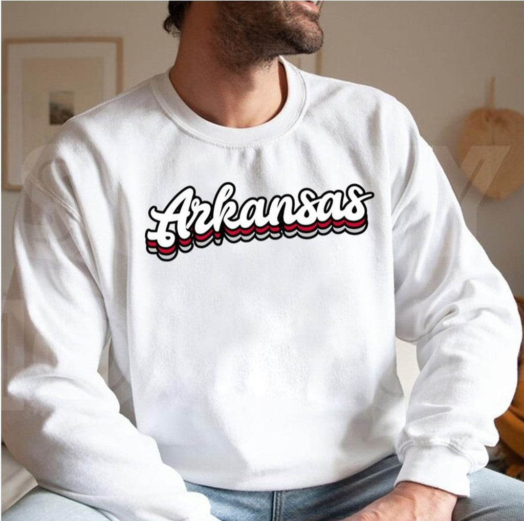 Astate Arkansas Typography Unisex Sweatshirt