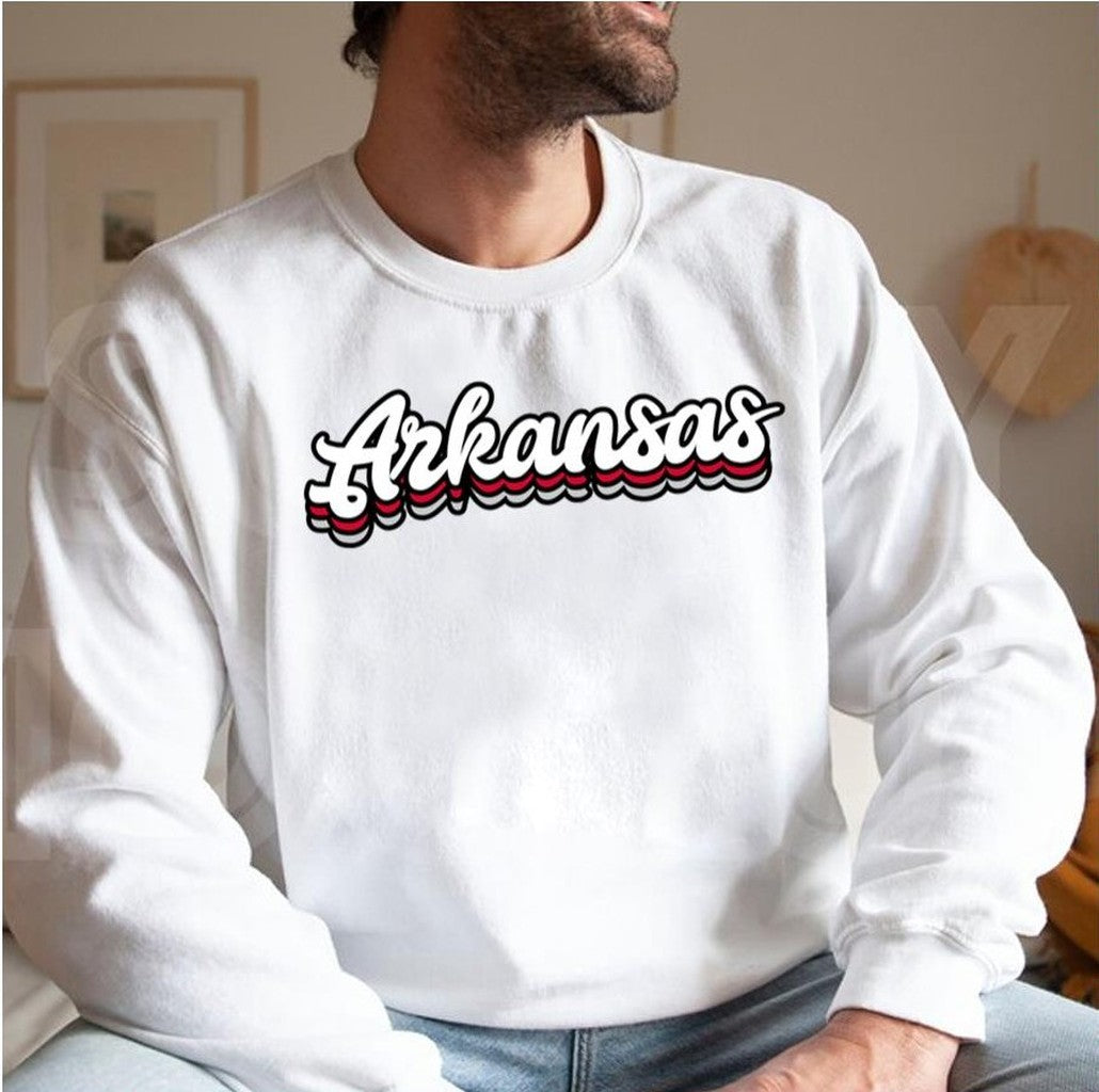 Astate Arkansas Typography Unisex Sweatshirt