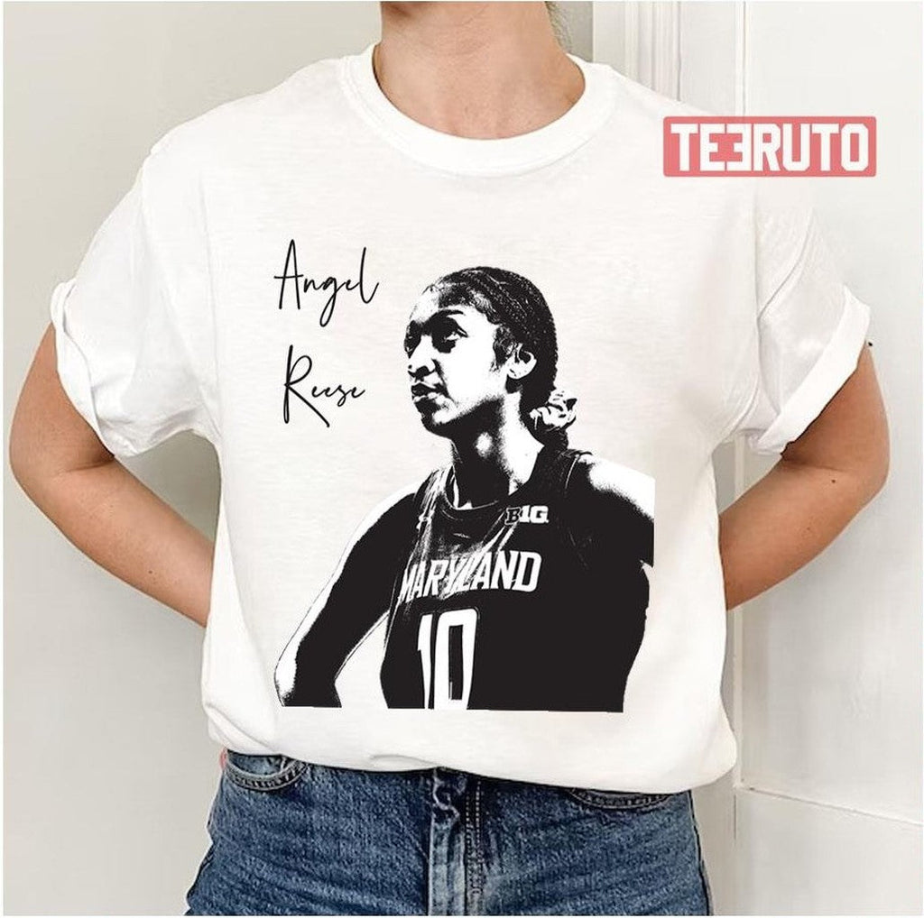 Black And White Art Angel Reese Unisex T-Shirt