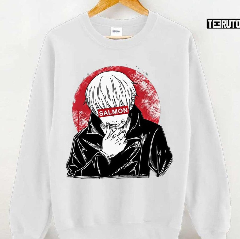 Salmon Inumaki Toge Japanese Style Artwork Jujutsu Kaisen Japanese Anime Unisex T-Shirt