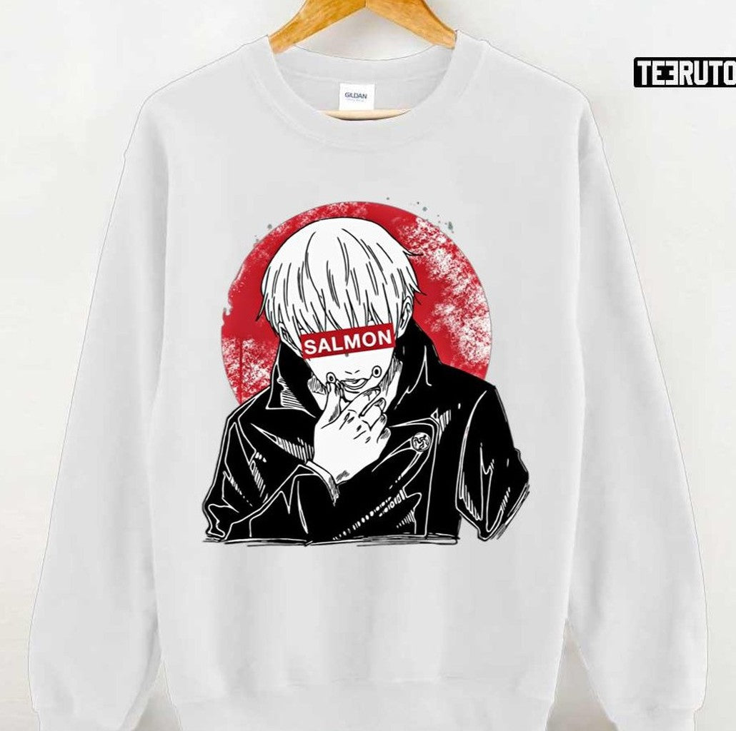 Salmon Inumaki Toge Japanese Style Artwork Jujutsu Kaisen Japanese Anime Unisex T-Shirt