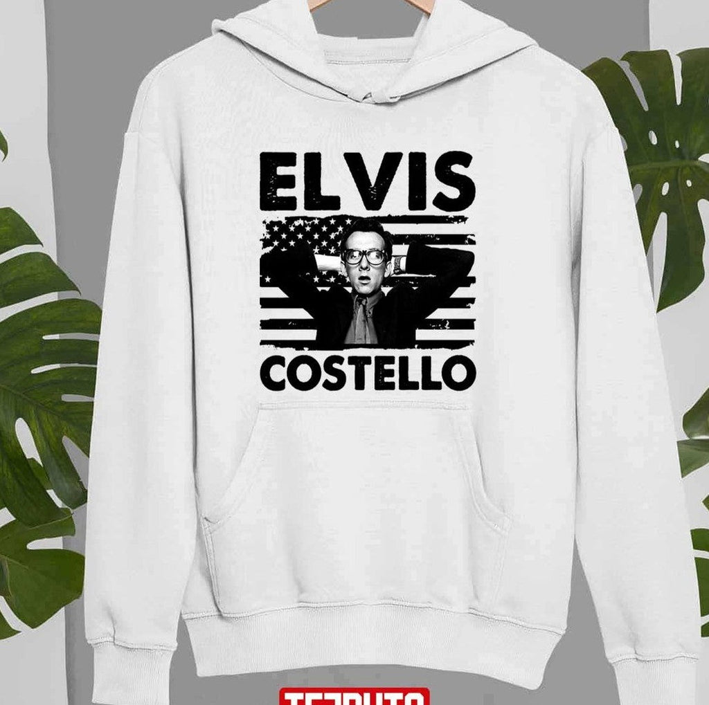Proud Hits Elvis Costello Detour Live 2024 Us Flag Unisex T-shirt