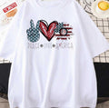 Peace Love America 4th July USA Unisex T-Shirt