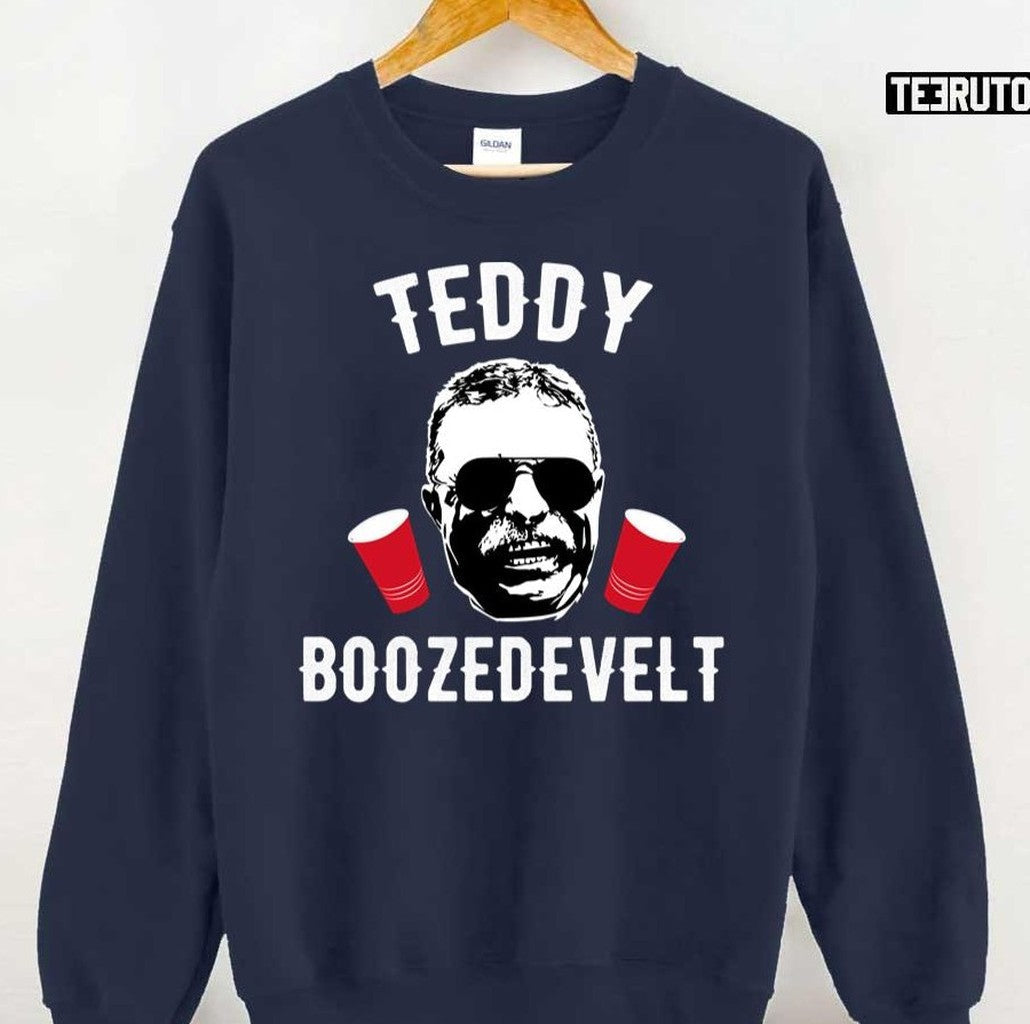 Teddy Boozedevelt Funny Red White Blue 4th Of July Unisex T-Shirt