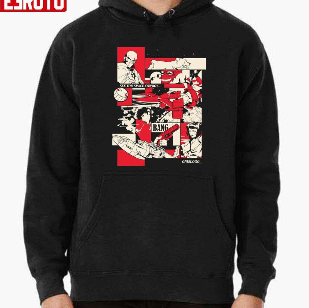 Bebop Cowboy Anime Pattern Unisex T-Shirt