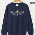 Scandinavian Folk Art Aesthetic Flowers Unisex Sweatshirt