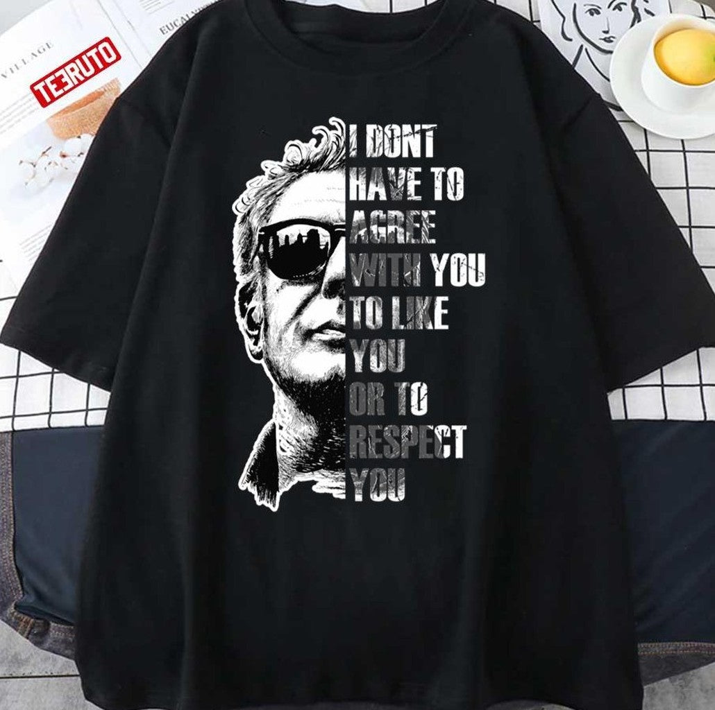 Anthony Bourdain Bw Bourdain Unisex T-Shirt